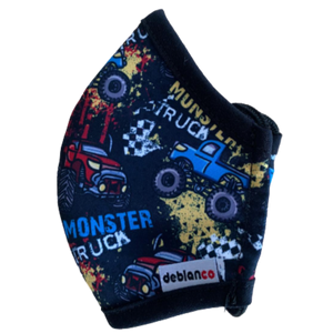 MASCARILLA PARA NIÑOS EN ANTIFLUIDOS FRANCIA ESTAMPADO CARRITOS REF :AM 724 AFEC-N