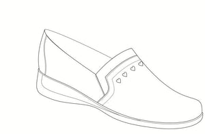 Zapato Blanco para Dama en Cuero REF.: ZA1604