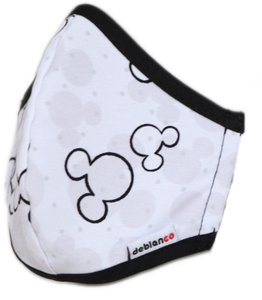 MASCARILLA PARA NIÑOS EN ANTIFLUIDOS NEPAL ANTIBACTERIAL ESTAMPADO DE DISNEY SILUETAS MICKEY MOUSE REF :AM 724 ANESM-N