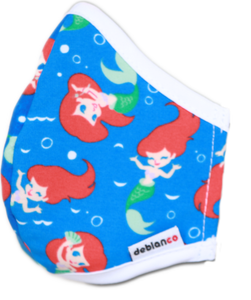 MASCARILLA PARA NIÑOS EN ANTIFLUIDOS NEPAL ESTAMPADO DE DISNEY SIRENITAS PRINCESS REF :AM 724 ANES-BL