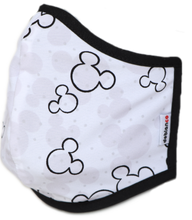 Cargar imagen en el visor de la galería, MASCARILLA PARA NIÑOS EN ANTIFLUIDOS NEPAL ANTIBACTERIAL ESTAMPADO DE DISNEY SILUETAS MICKEY MOUSE REF :AM 724 ANESM-N