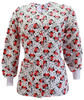 Bata Antifluidos ANTIBACTERIAL Manga Larga y Puño Tejido estampado Disney moños rojos REF.: LB079ANEMRP