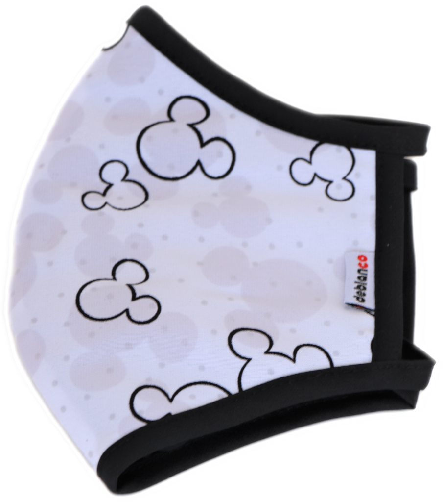 MASCARILLA PARA NIÑOS EN ANTIFLUIDOS NEPAL ANTIBACTERIAL ESTAMPADO DE DISNEY SILUETAS MICKEY MOUSE REF :AM 724 ANESM-N