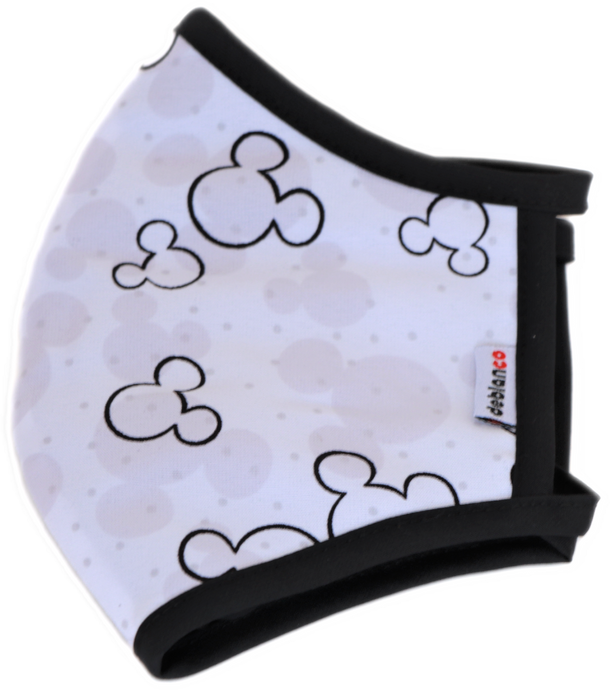 MASCARILLA PARA NIÑOS EN ANTIFLUIDOS NEPAL ANTIBACTERIAL ESTAMPADO DE DISNEY SILUETAS MICKEY MOUSE REF :AM 724 ANESM-N